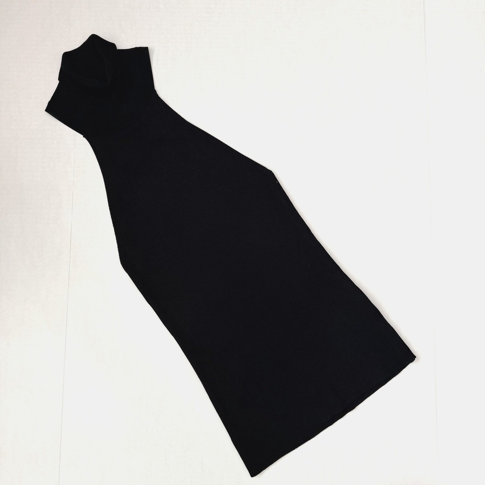 Birgitte Herskind Bo‎ Top S Sleeveless Ribbed Turtleneck Stretch Knit Party Sexy